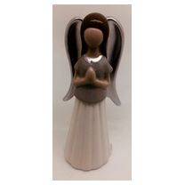 Anioł stojący ceramiczny modlący 4