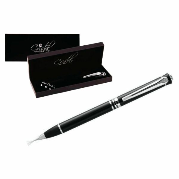 Długopis PIERRE CARDIN TRIANON czarny z kamykiem